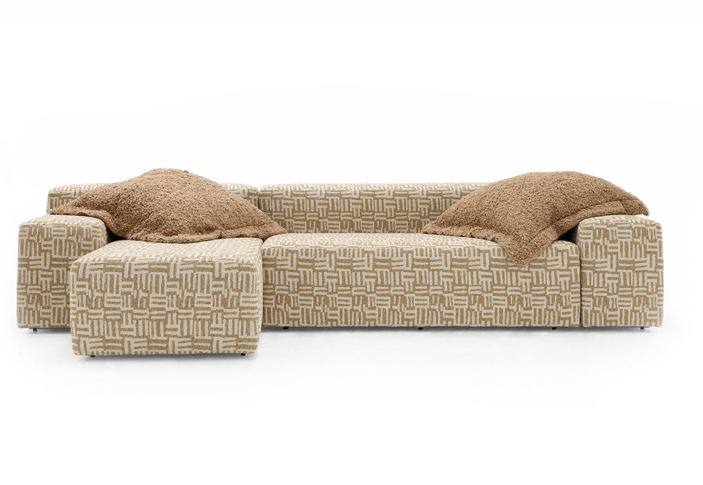 Verellen Fritz modular sectional in Flaca Walnut