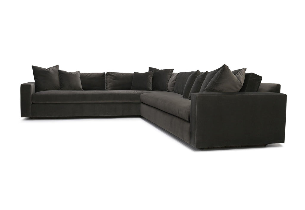 Verellen Gregoire sectional in Banks Charcoal