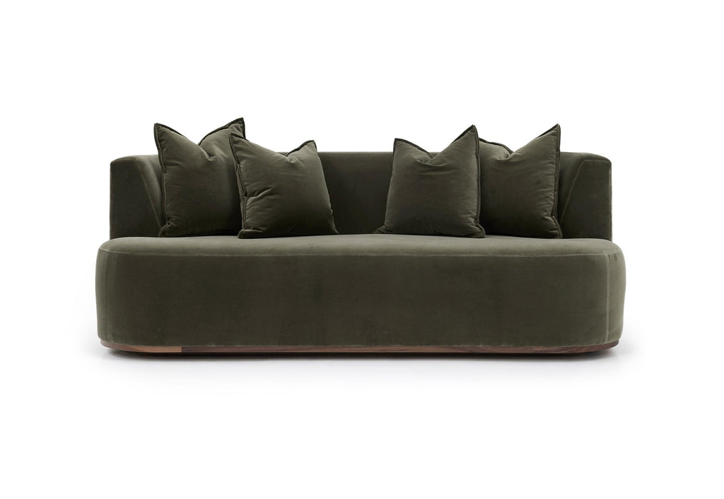 Verellen Hamilton condo sofa in Taboo Bayleaf