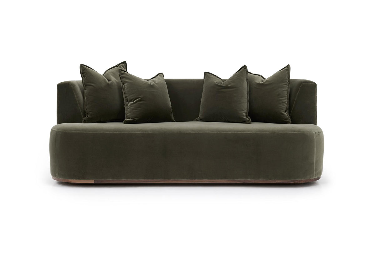 Verellen Hamilton condo sofa in Taboo Bayleaf
