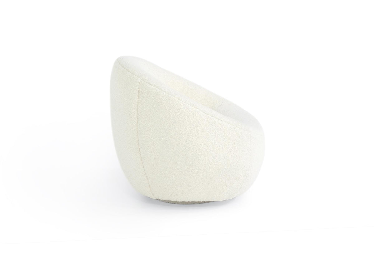 Verellen Micah swivel club chair in Makalu Oyster