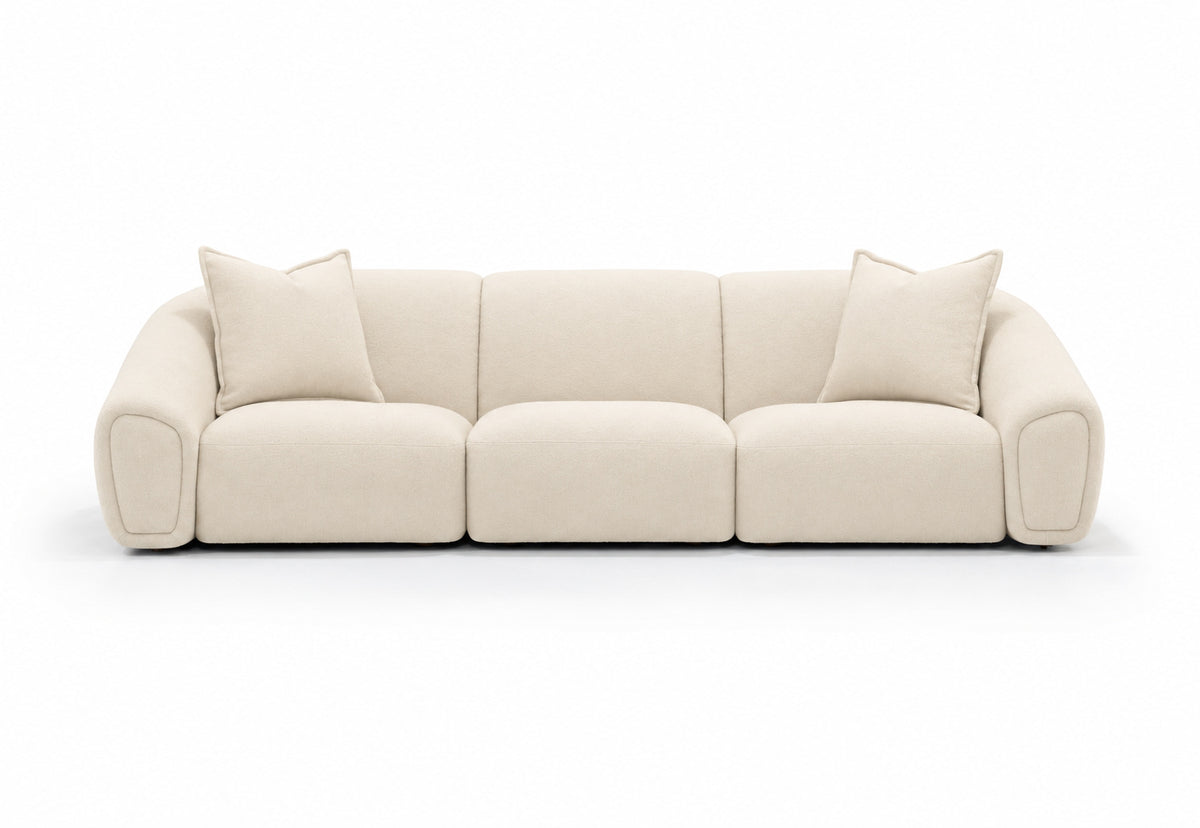 Verellen Emmett modular sectional in muslin