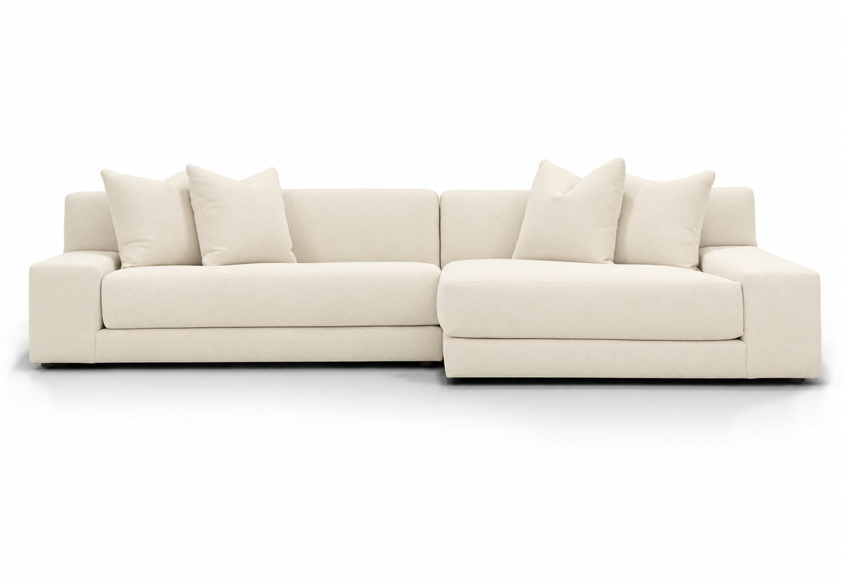 Verellen Esme sectional in muslin