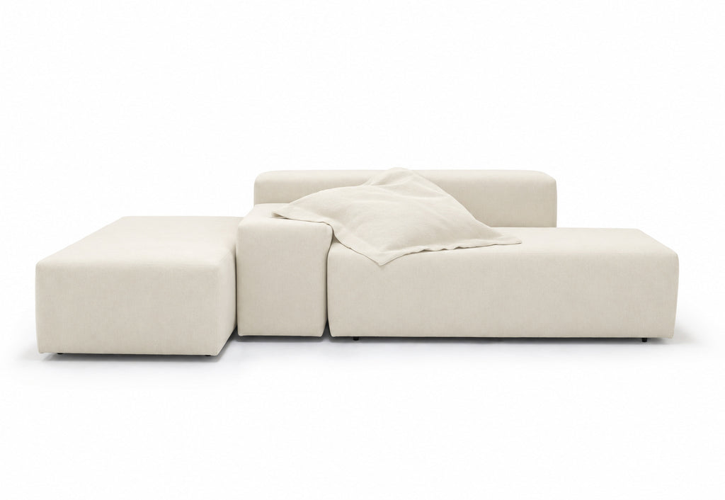 Verellen Fritz modular sectional in muslin