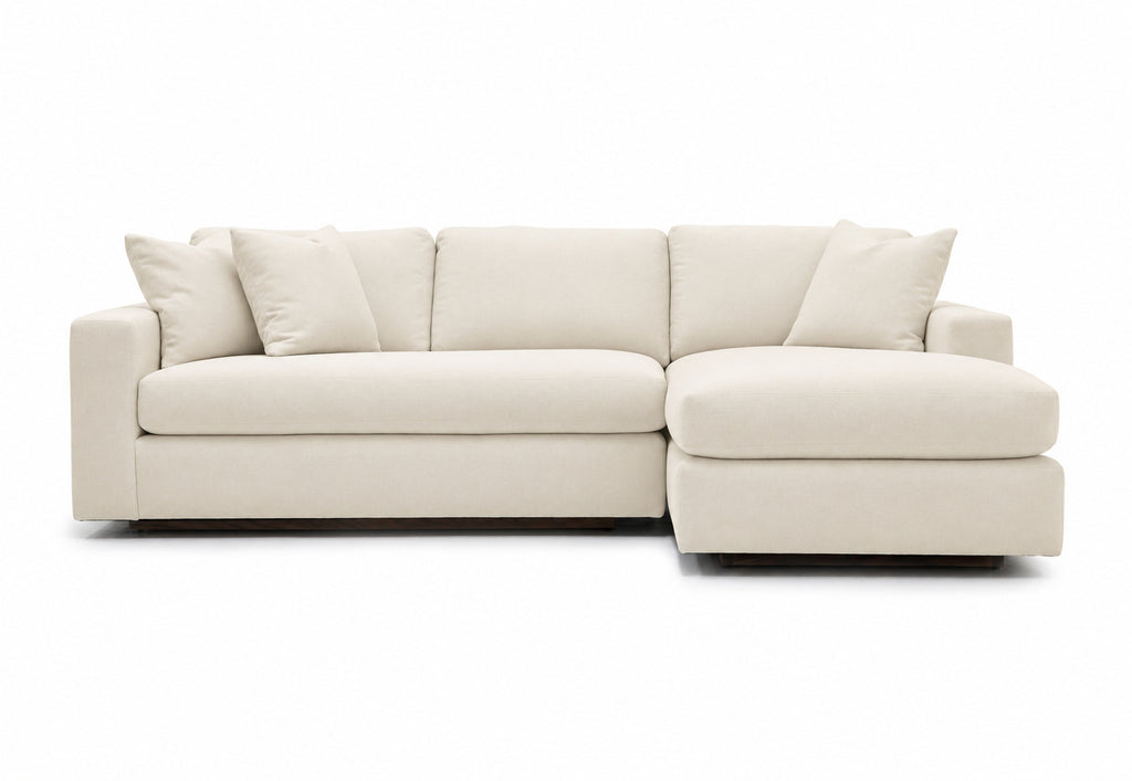 Verellen Gregoire sectional in muslin