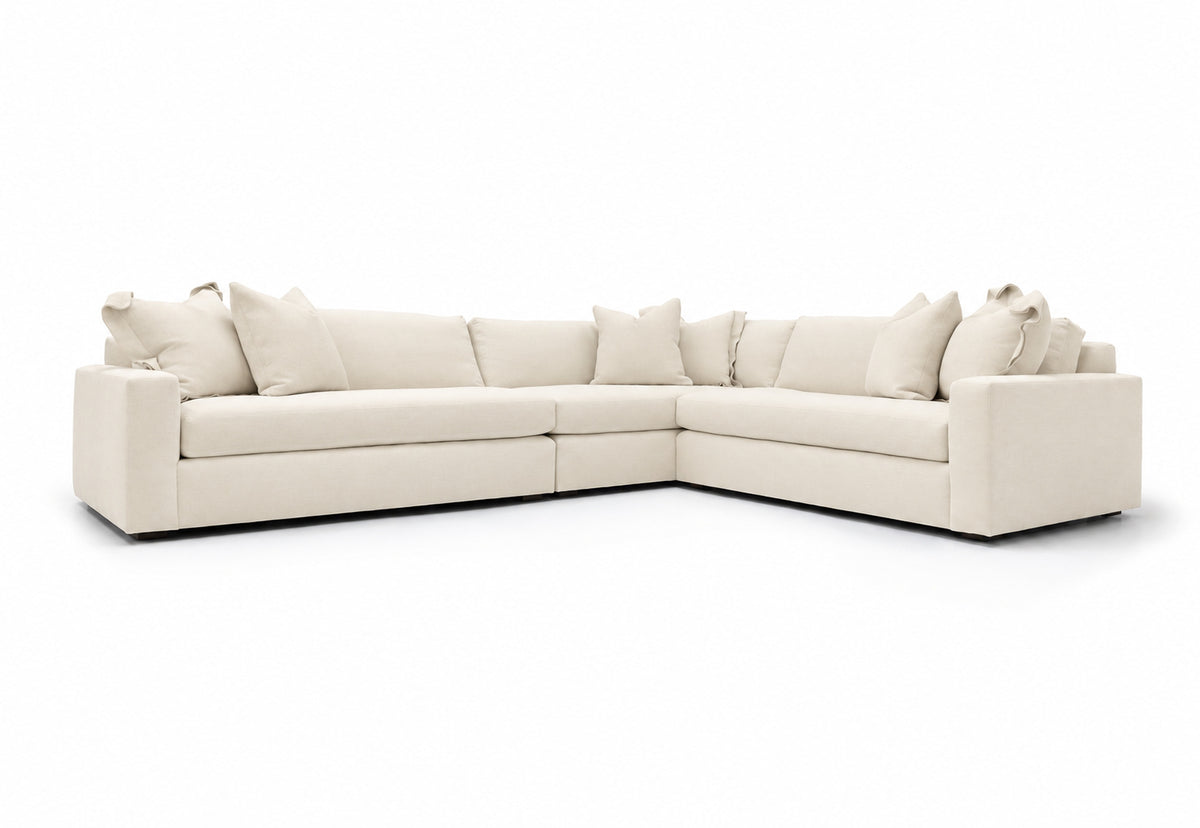 Verellen Gregory modular sectional in muslin