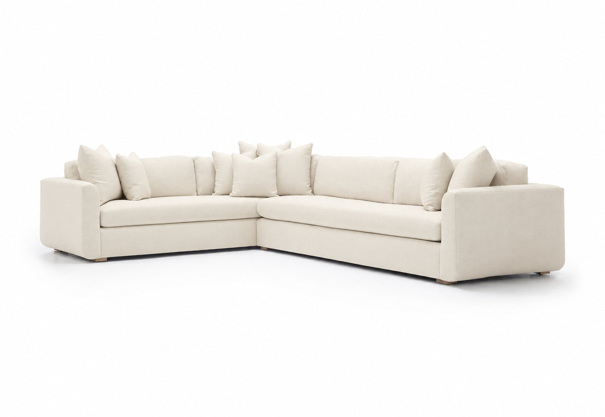 Verellen Greyson sectional in muslin
