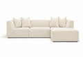 Verellen Happy modular sectional in muslin