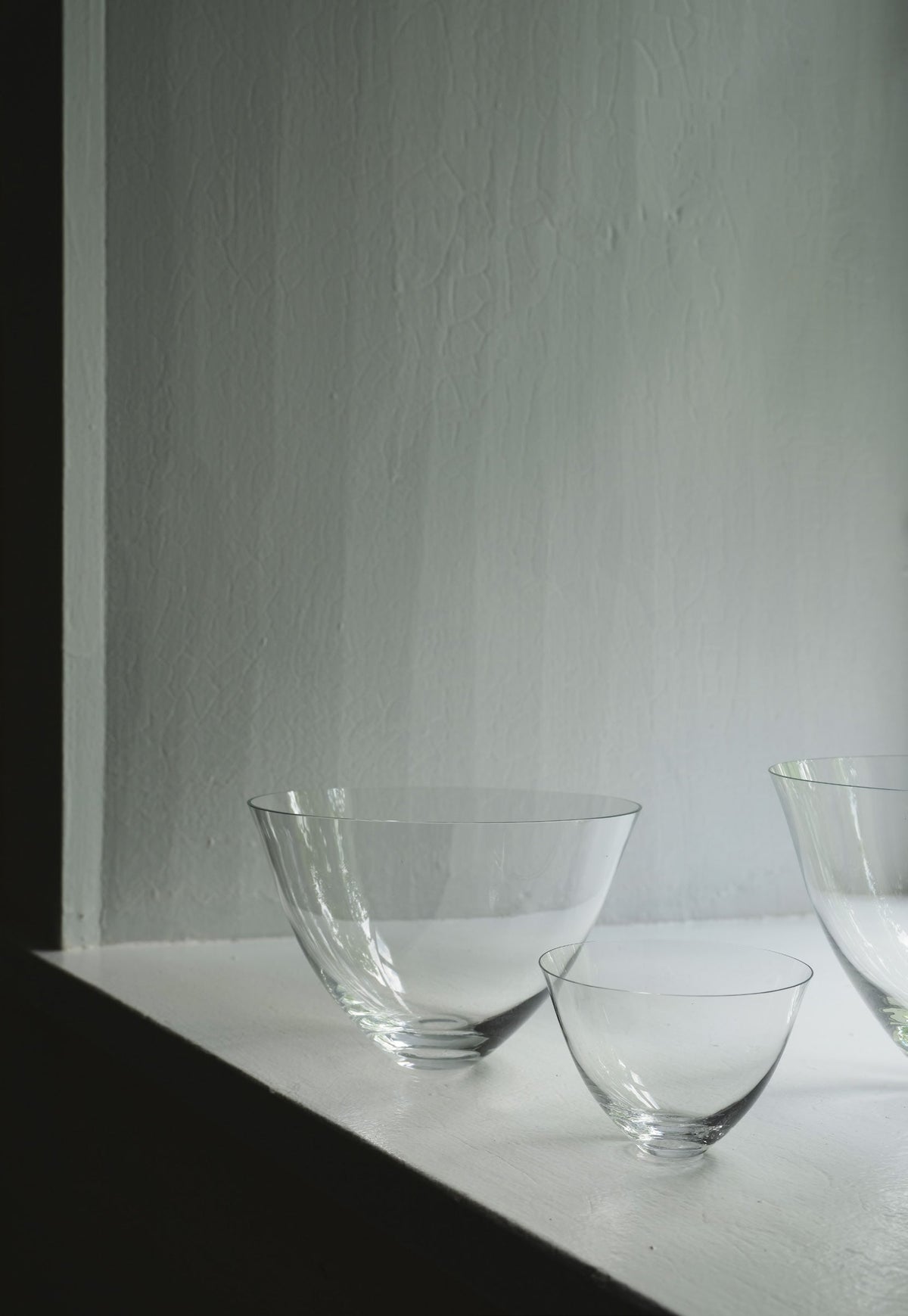 Deborah Ehrlich crystal bowls in three sizes