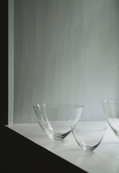 Deborah Ehrlich crystal bowls in three sizes
