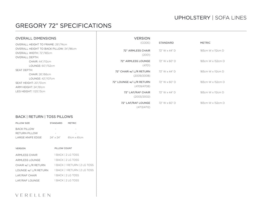 Gregory Sectional specification sheet page 6