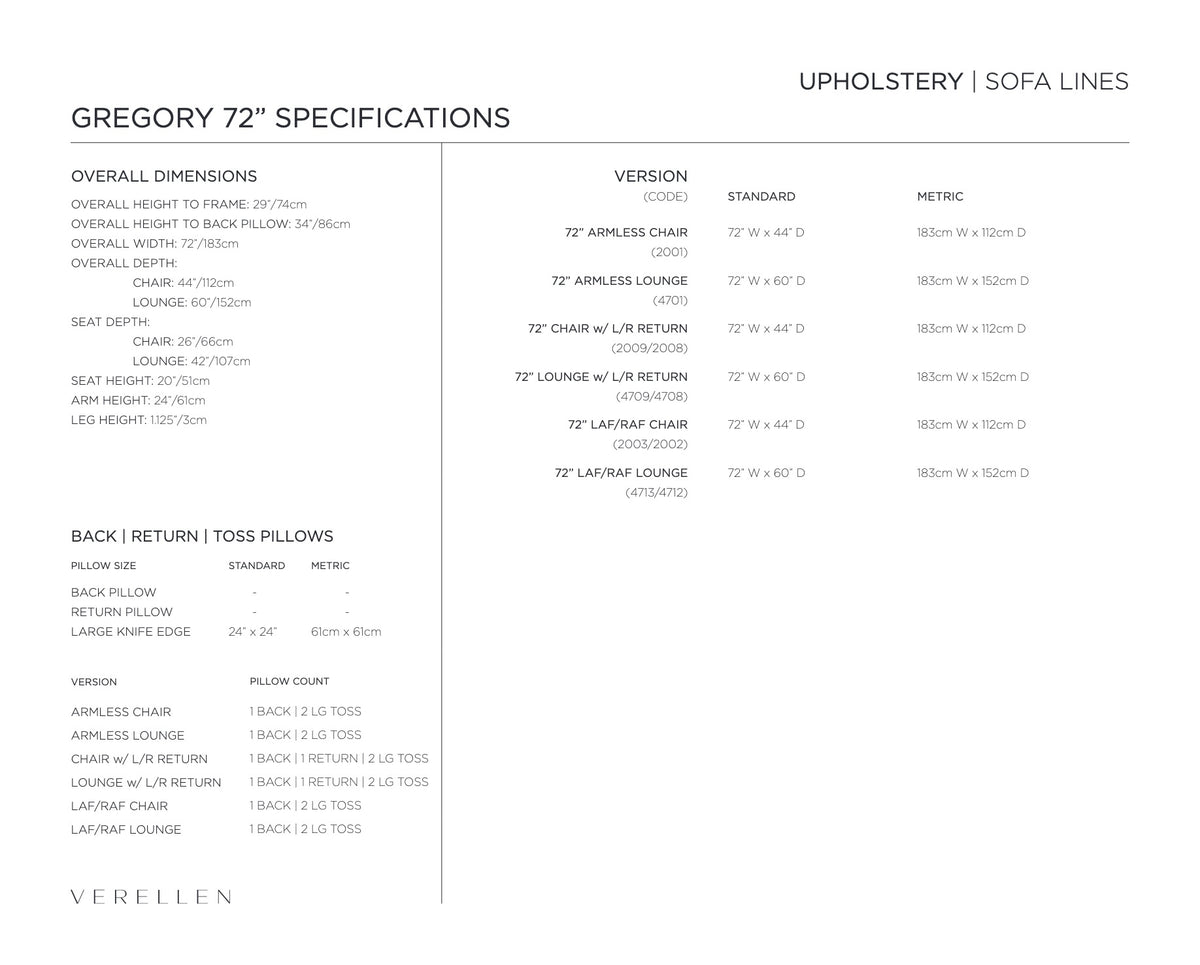 Gregory Sectional specification sheet page 6